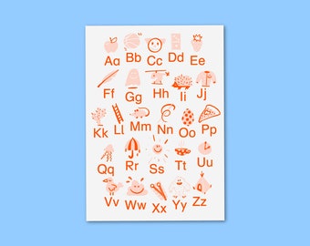 ABC Poster, Letter Poster, Alphabet, ABC, Anlaute