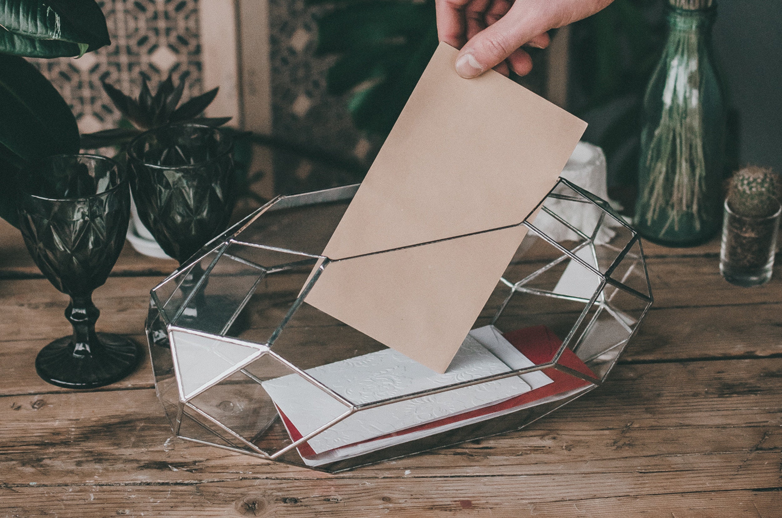 Large Wedding Card Holder Wedding decor Cards Holder Box for | Etsy
