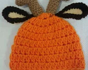 Crochet Deer Hunter Hat Pattern