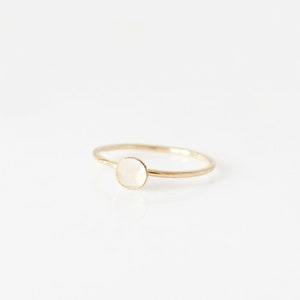 Moonstone Ring, 14k Gold Filled and Sterling Silver · Engagement Ring