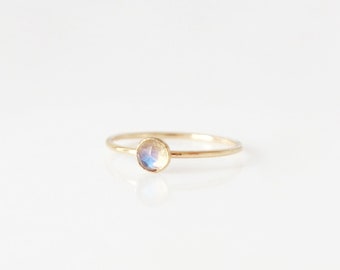 Labradorite Ring, 14k Gold Filled and Sterling Silver · Engagement Ring