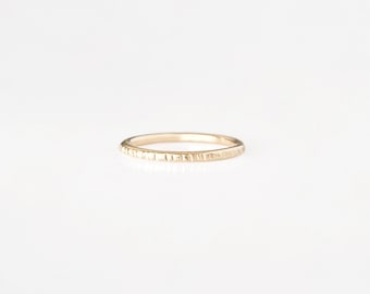 Textured ring, gold-filled or sterling silver · Fine stone ring · Gift for her