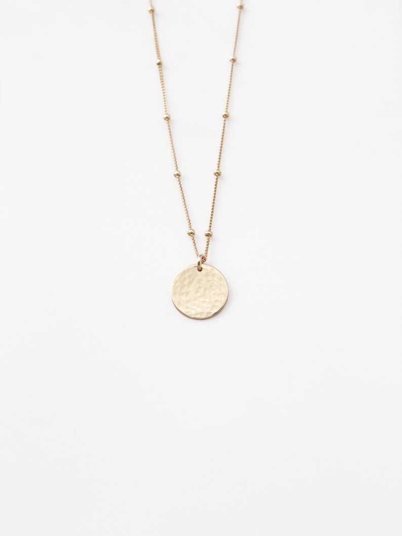 The Hammered Disk in Gold (Pierced)