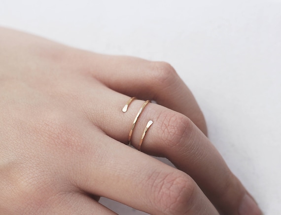 stacking rings, Silver Skinny Rings Secret Santa gift Christmas Silver Rings 5 Stacking Silver Ring Hammered Skinny Rings