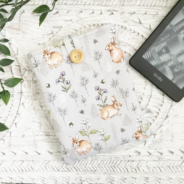 Wildflower Kindle Sleeve, Rabbit or Bee & Bunny Kindle Case, FITS- Paperwhite 3, Paperwhite 4, Paperwhite 6", Paperwhite 6.8", Kindle 2022