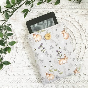 Wildflower Kindle Sleeve, Rabbit or Bee & Bunny Kindle Case, FITS Paperwhite 3, Paperwhite 4, Paperwhite 6, Paperwhite 6.8, Kindle 2022 image 7