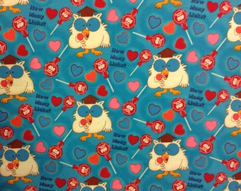 Riley Blake Tootsie Roll Fabric By the Yard TheFabricEdge Tootsie Roll Pops Tootsie Owl Fabric Candy Fabric