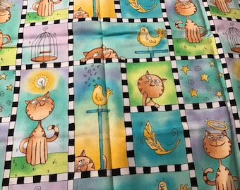 BTHY cats Timeless Treasures Fabrics cotton quiltcore
