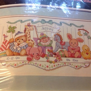 1992 Birth Record counted cross stitch by Dimensions
