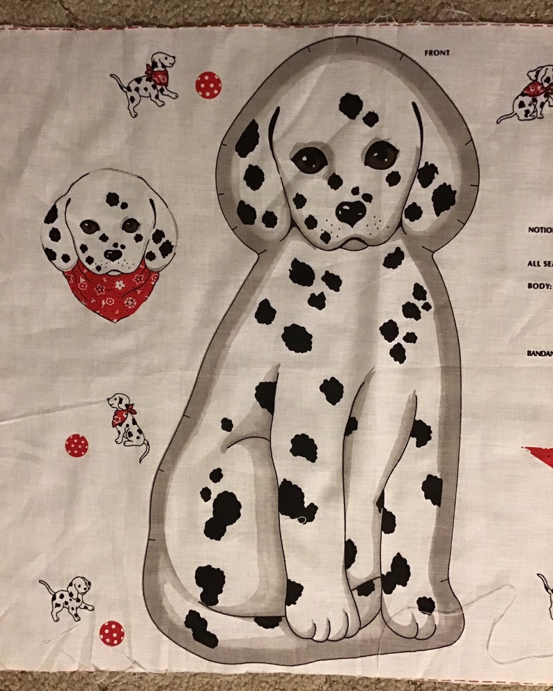 1992 Spots And Dots Dog Pillow Or Door Stop Cut And Sew And Etsy