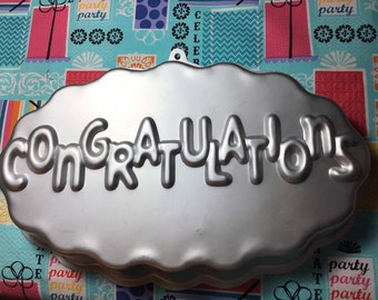 Wilton Congratulations cake pan