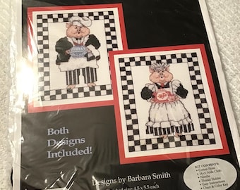 Mr & Mrs Piggy Counted Cross Stitch  ***rare