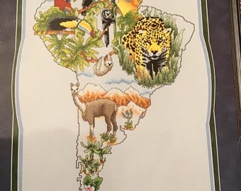 South American Pegasus 1994 Cross Stitch #560 the Continents series ***rare