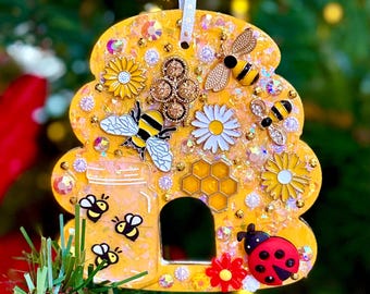 Bee Hive Spring Lady BugTree Jewelry Ornament Tree Holiday Gift
