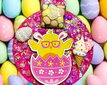 Ester Egg Chick Jewelry Ornament 1980 piece Vintage Holiday Gift