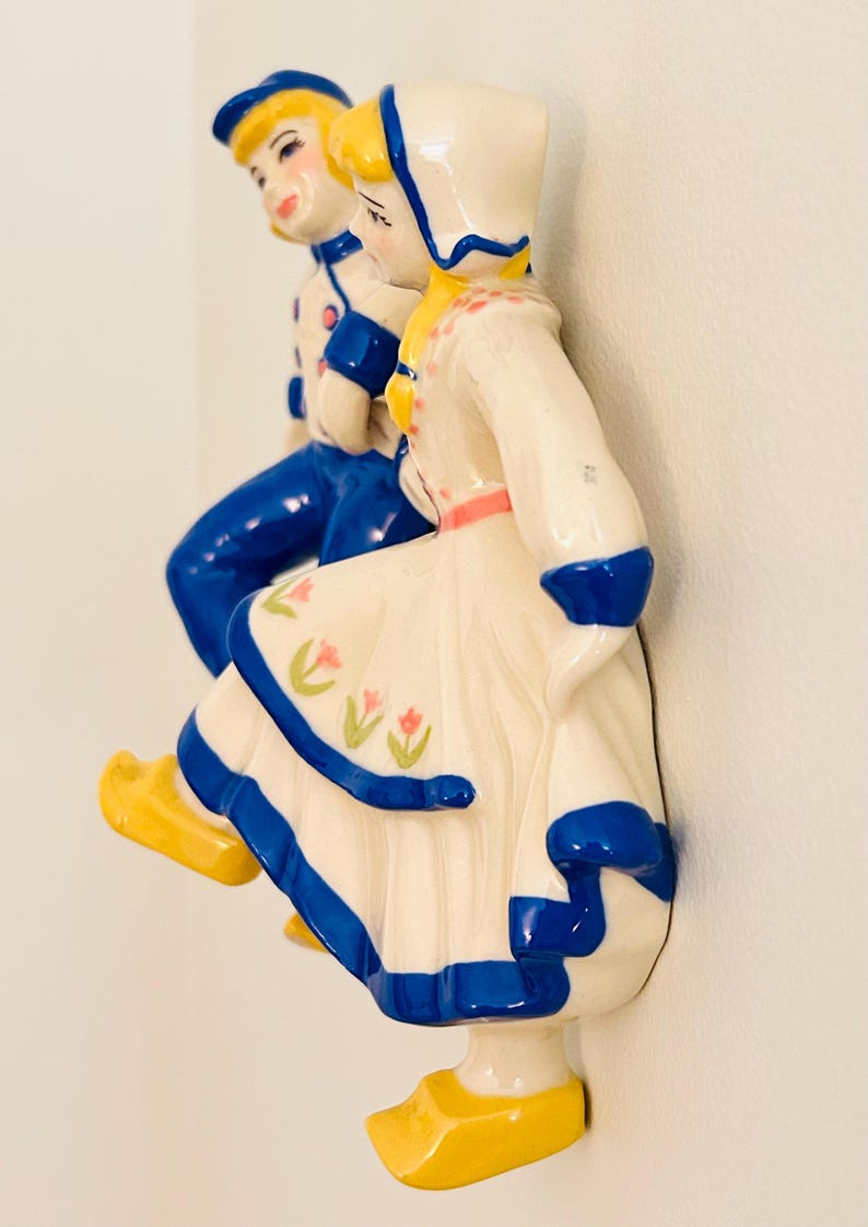 Vintage Dutch Boy and Girl Ceramic Wall Plaques - Etsy