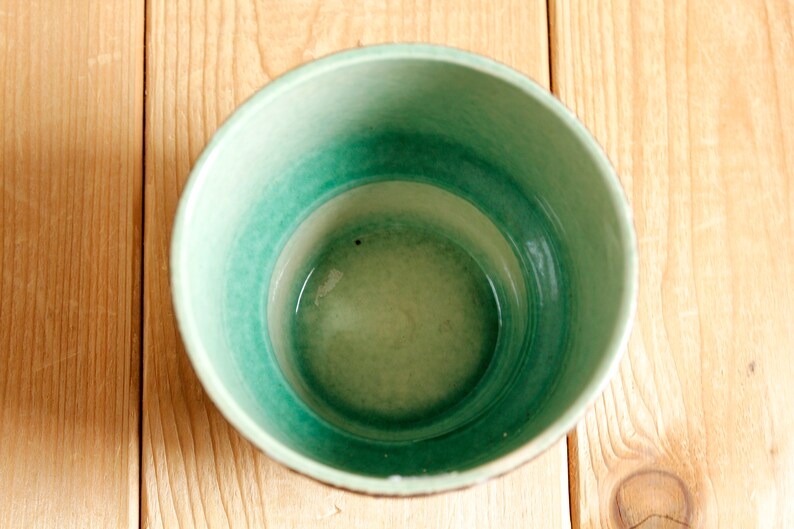 Heffen Belgium Interesting Color and Design Planter for Indoor Plant or Herb Mid Century Modern Ceramic Plant Pot B.P.F
