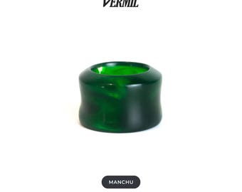 Archery Thumb Ring - Traditional Thumb Draw, Manchu-Style Protective Gear - Manchu Resin By Vermil
