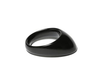 Vermil Archery Thumb Ring - Turkish Black - Protective Gear for Thumb Draw in Traditional Archery