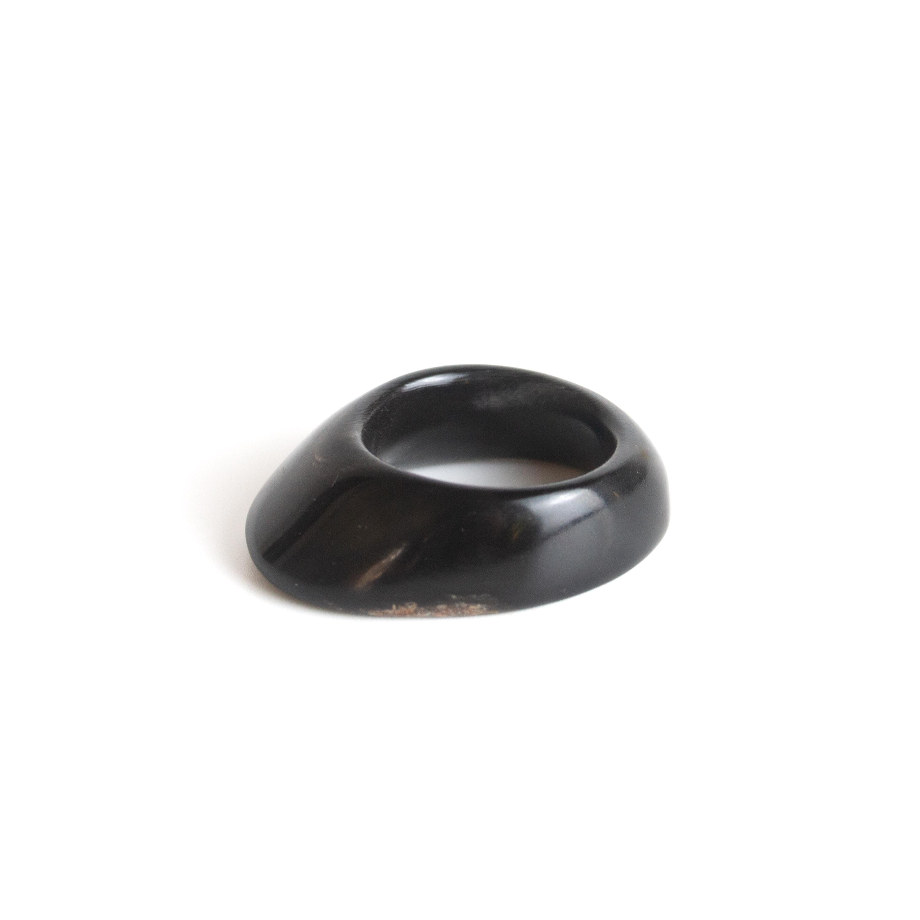 Anillo para el pulgar de tiro con arco Vermil - Linterna de cuerno de búfalo - Equipo de protección para el pulgar en tiro con arco tradicional