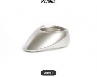 Archery Thumb Ring - Traditional Thumb Draw, Protective Gear - Lotus II Silver Plus By Vermil