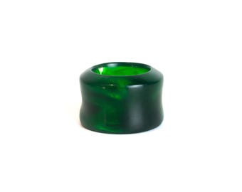 Vermil Archery Thumb Ring -  Manchu Resin - Protective Gear for Thumb Draw in Traditional Archery