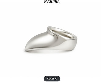 Archery Thumb Ring - Traditional Thumb Draw, Protective Gear - Classic Silver Plus By Vermil
