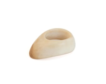 Vermil Archery Thumb Ring -  Lotus II Moose Antler - Protective Gear for Thumb Draw in Traditional Archery