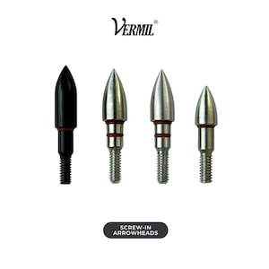Archery Target Points - Interchangeable Fitting, Target Shooting - Screw-In Arrowheads By Vermil