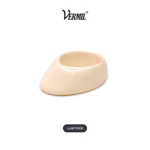 Archery Thumb Ring - Traditional Thumb Draw, Protective Gear - Lantern Ivory By Vermil