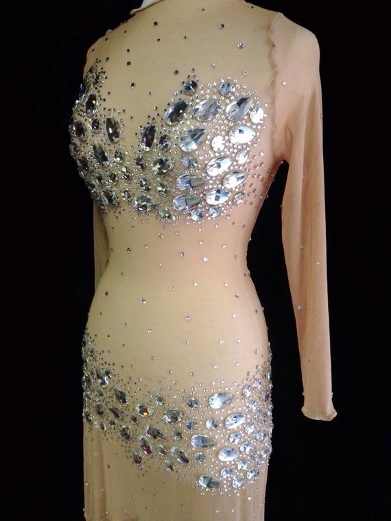 all rhinestone dress