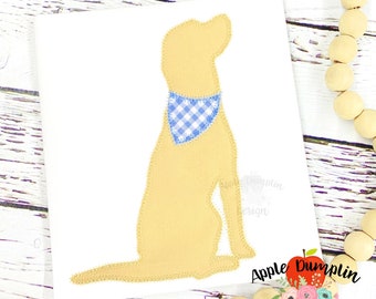 Diseño de aplique para perro, zigzag, bordado a máquina, descarga instantánea, bordado de perro, aplique para mascotas, 4x4, 5x5, 5x7, 6x10, 8x8