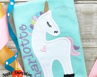 Unicorn, Applique Design, Instant Download, 4x4, 5x5, 6x10, 7x7, 8x8