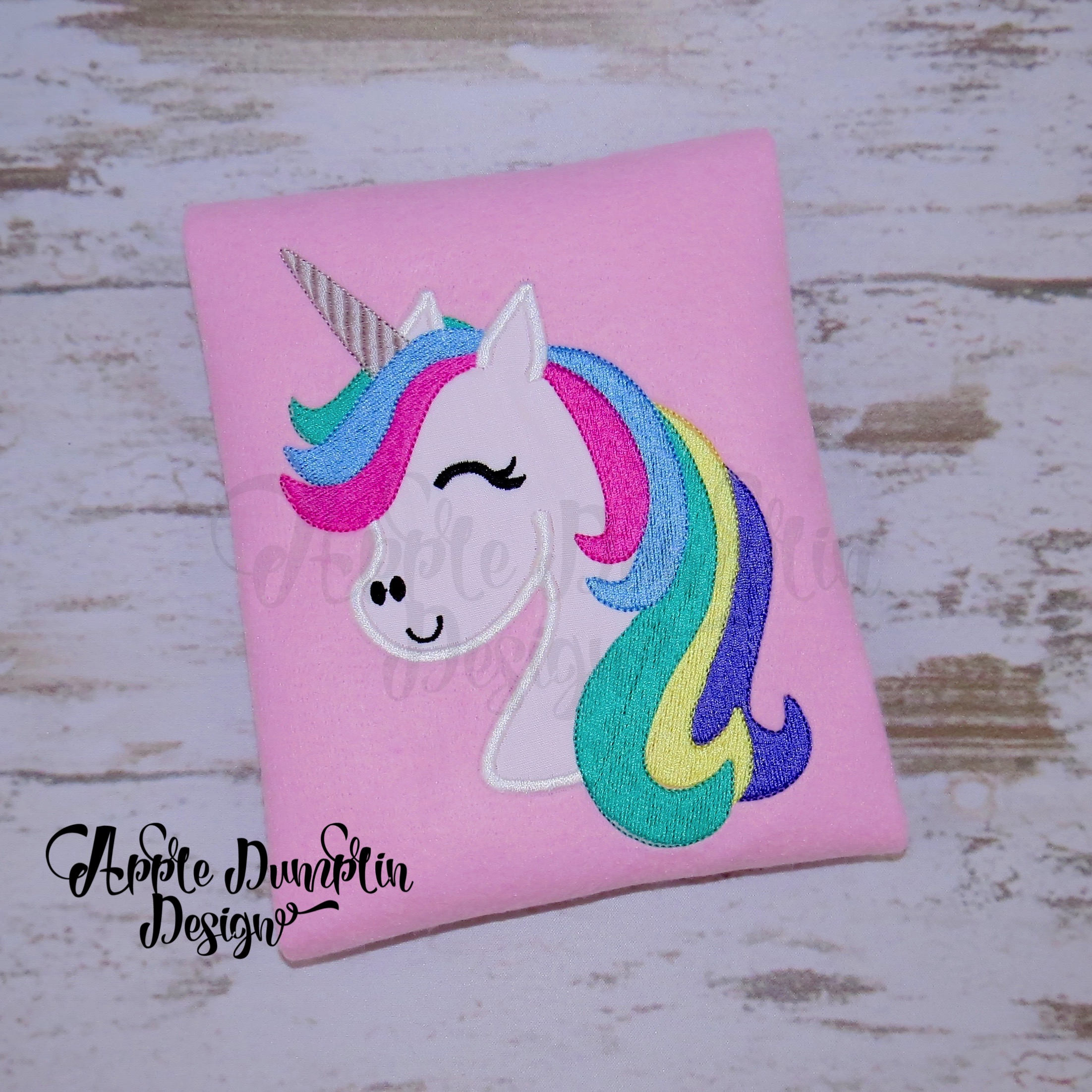 Unicorn Applique Design Machine Embroidery Unicorn Etsy