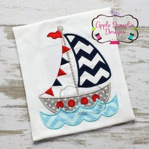 Bandera velero con diseño de bordado de máquina de aplicación de agua, niño, chica, ancla, vela, barco, playa, pesca, verano, primavera 4x4, 5x7, 6x10