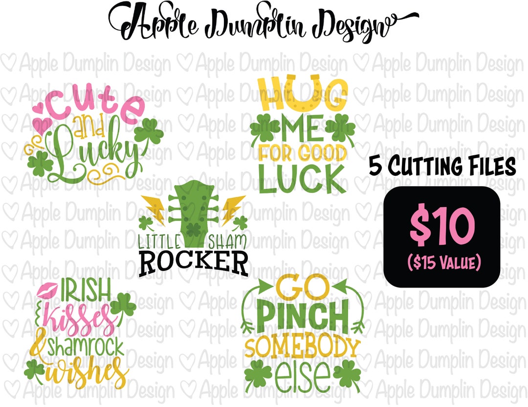 St Patrick's Day Bundle 1, Cutting File, SVG, DXF, PNG, Vector File ...
