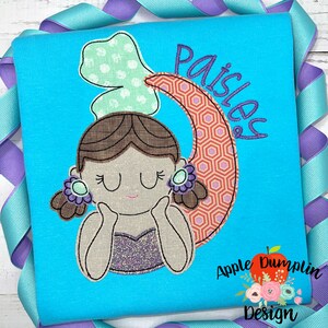 Mermaid, Bean Stitch, Applique Design, Peace, Sunglasses, Summer, Spring, Beach, 4x4, 5x5, 6x6, 7x7, 8x8, 9x9