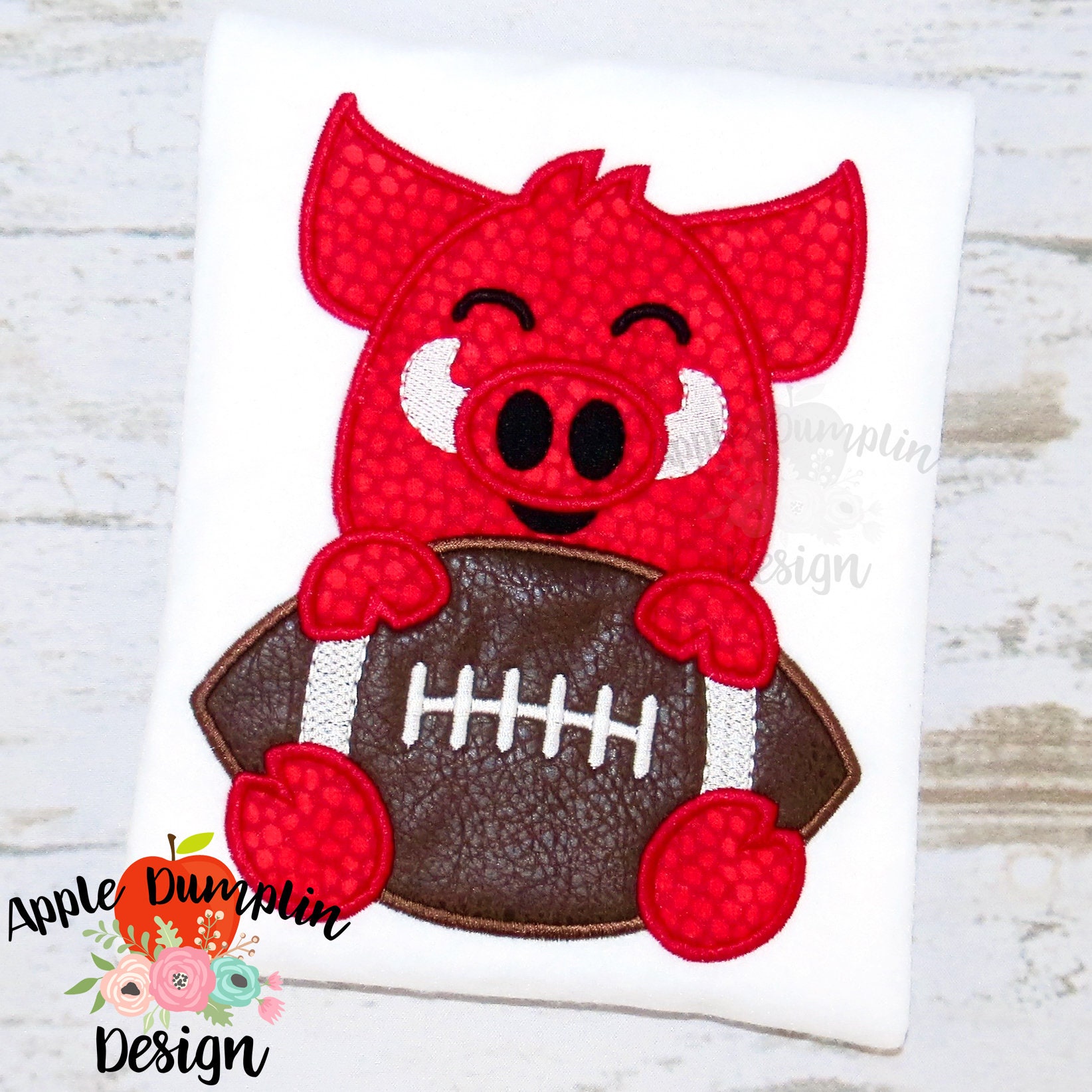 Cute Razorback Designs 2 DESIGNS Razorback Girl and Boy Football Mascot Applique, Machine ...