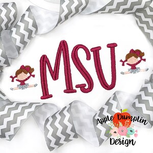 Cheerleader, Mini, Machine Embroidery, Instant Download, Dance, Football,  1.5 inch, 2 inch, 2.5 inch, 3 inch