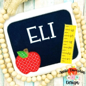 Chalkboard, Square, Zigzag Stitch, Applique Design, Embroidery Design, Back to School, School Applique, Teacher Applique, 5x5, 6x6, 7x7, 8x8