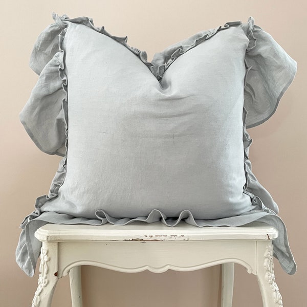 French Gray Pillow Cover Etsy