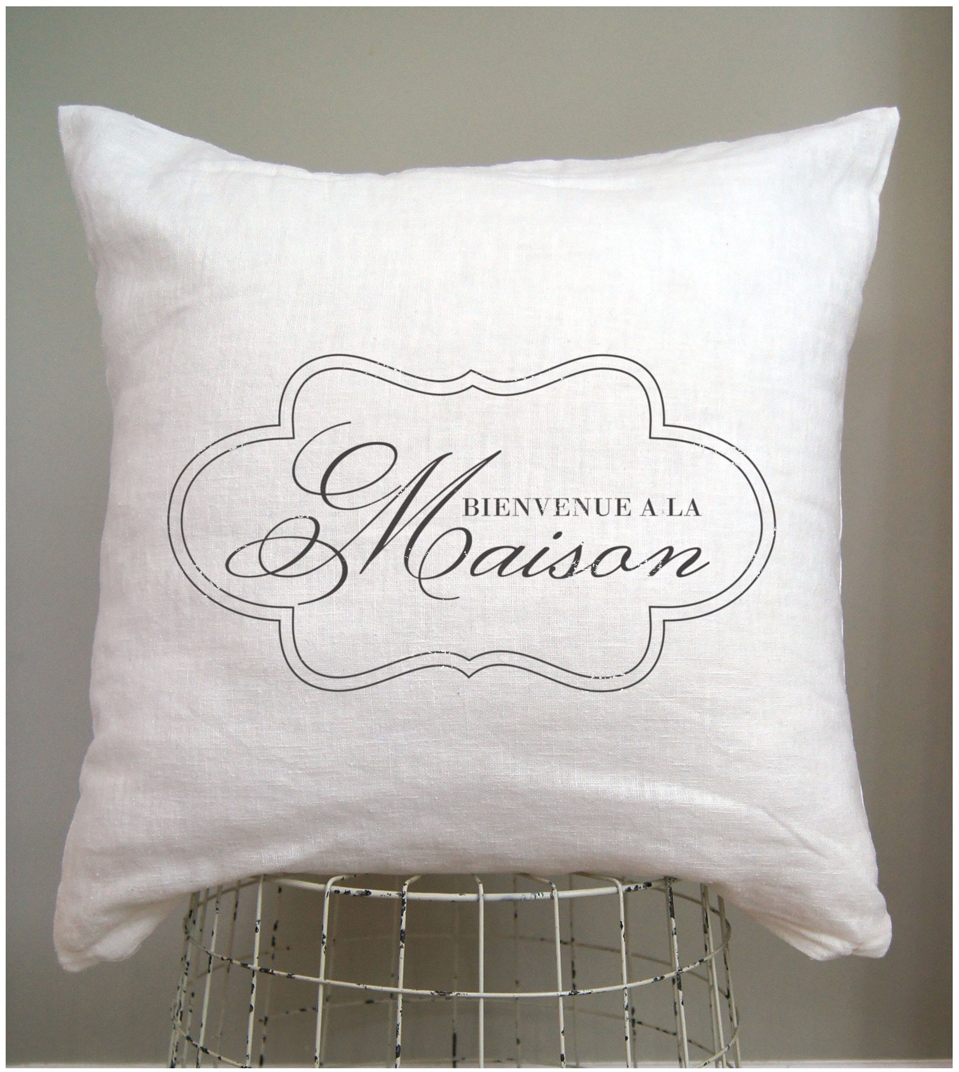 French Country Maison Pillow. Vintage French Pillow. French French Country Maison Pillow. Vintage French Pillow. French