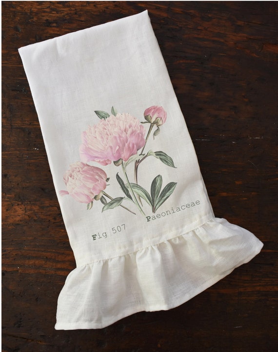 Peony Tea Towel Peony Tea Towel