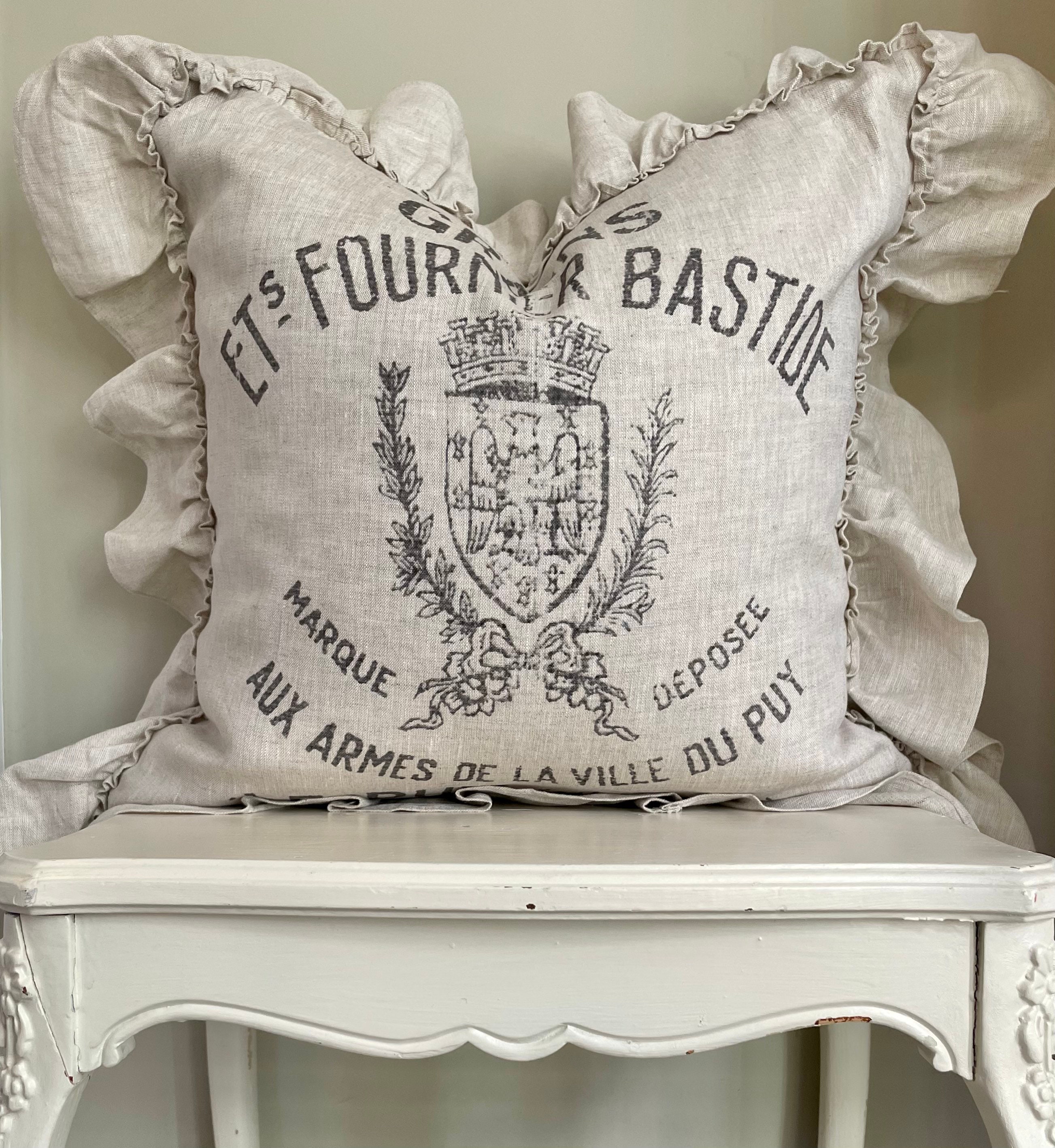 French grain sack pillow covers hotsell