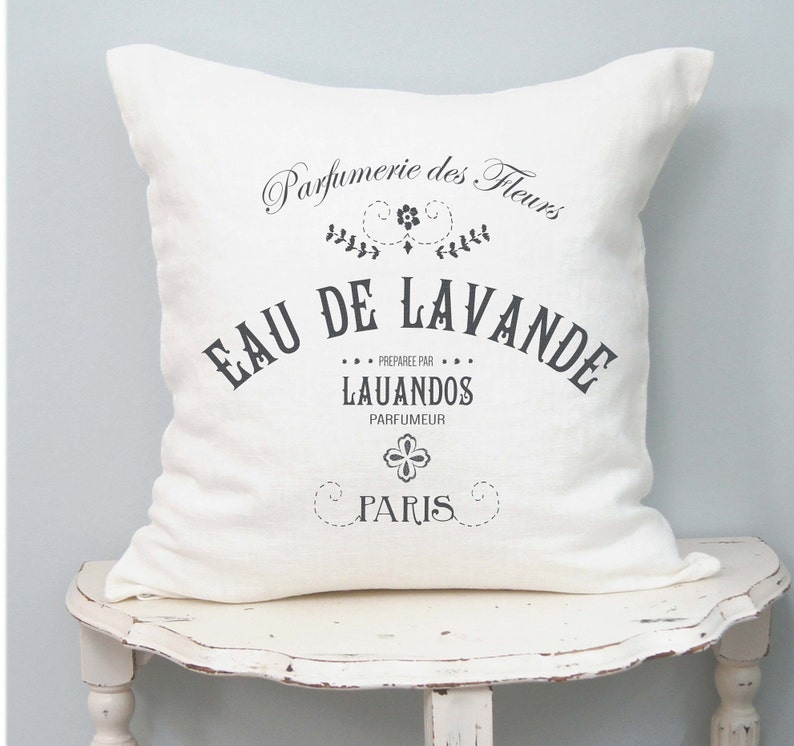 Linen Pillow Cover French Farmhouse Decor Shabby French Etsy