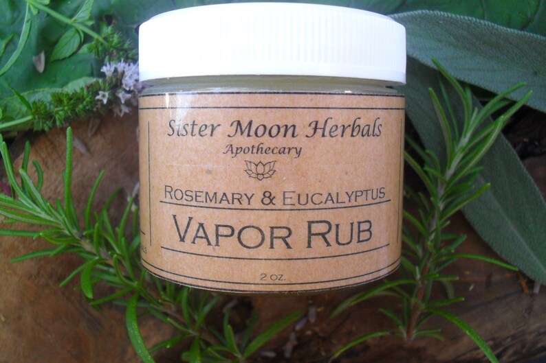 Rosemary & Eucalyptus Vapor Rub 2 Oz. Mentholated Chest Rub Etsy