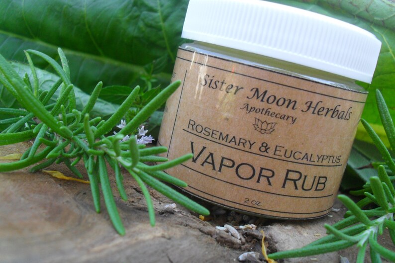 Rosemary & Eucalyptus Vapor Rub 2 Oz. Mentholated Chest Rub Etsy