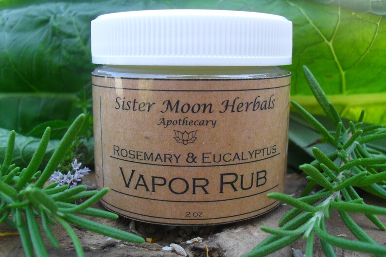 Rosemary & Eucalyptus Vapor Rub 2 Oz. Mentholated Chest Rub Etsy
