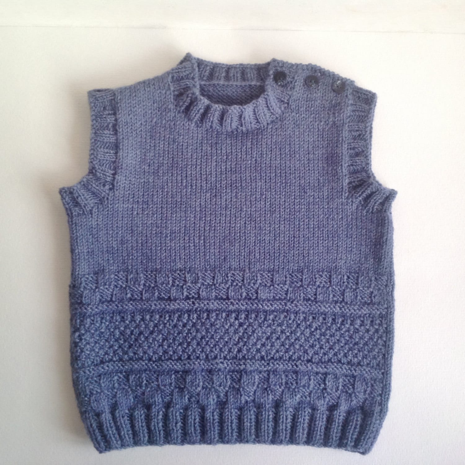 Gilet Senza Maniche Per Bambini Ai Ferri