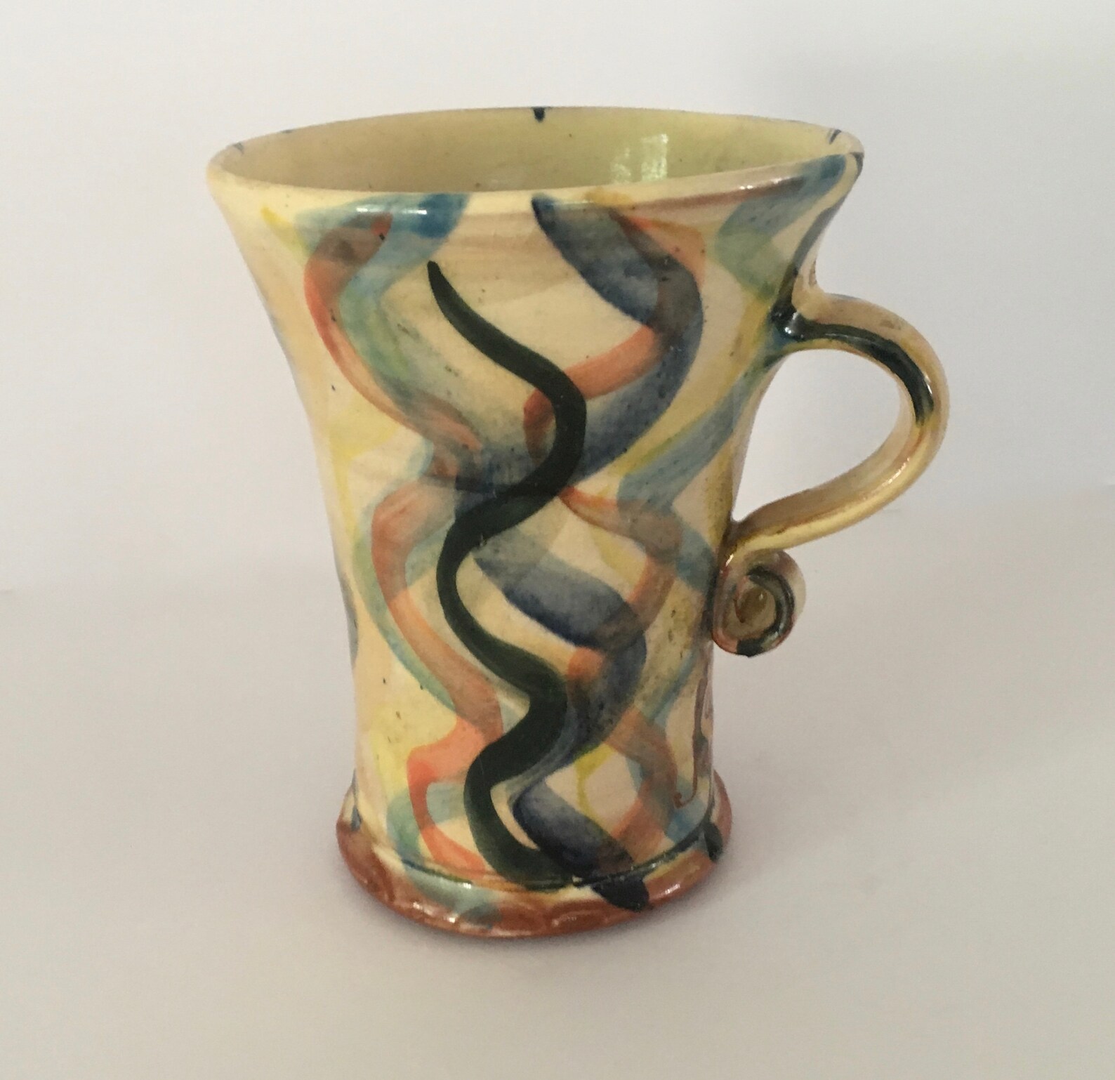 Paul Jackson Pottery Hand Painted Mug Cornish Art Fine Art Etsy